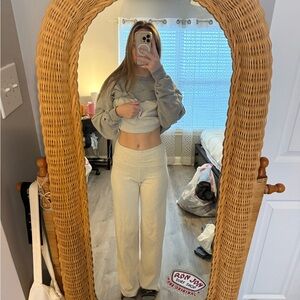 Brandy Grey fold over pants new w tag